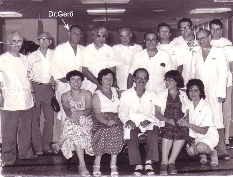Dr. Gero cu colegii la spital in Israel