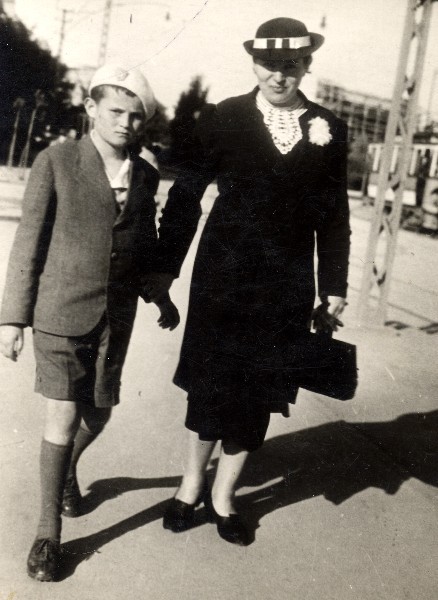 Gyuri cu mama Piroska - 1939