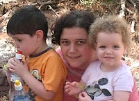 Octavia Rohrlich-Pichl cu Ron si Alma